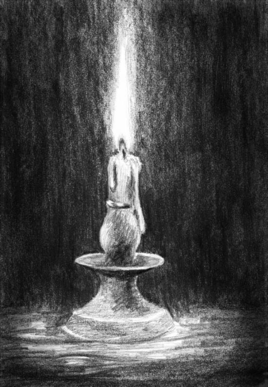 Candle study by Red Furry Demon
