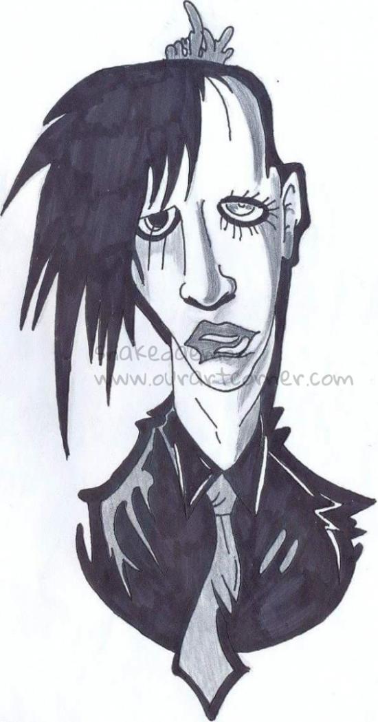 Marilyn manson (old drawing)