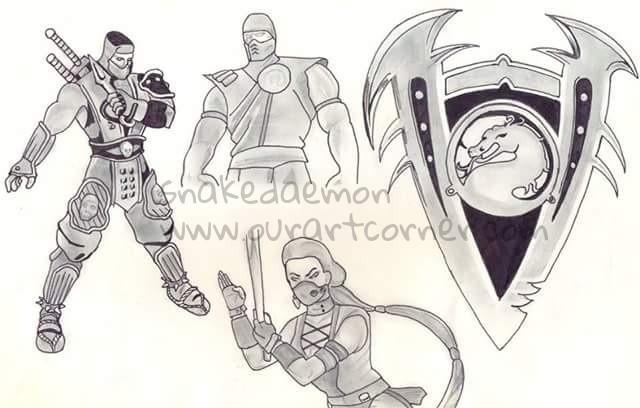 mortal kombat old drawings (reupload)