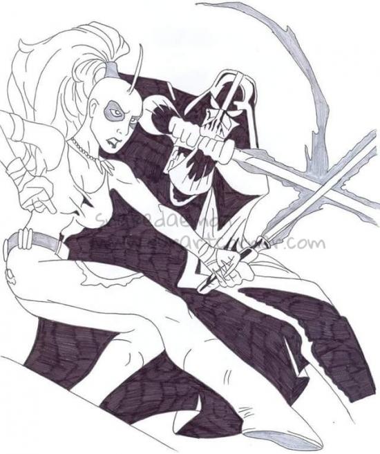 jedi vs darth vader (reupload)