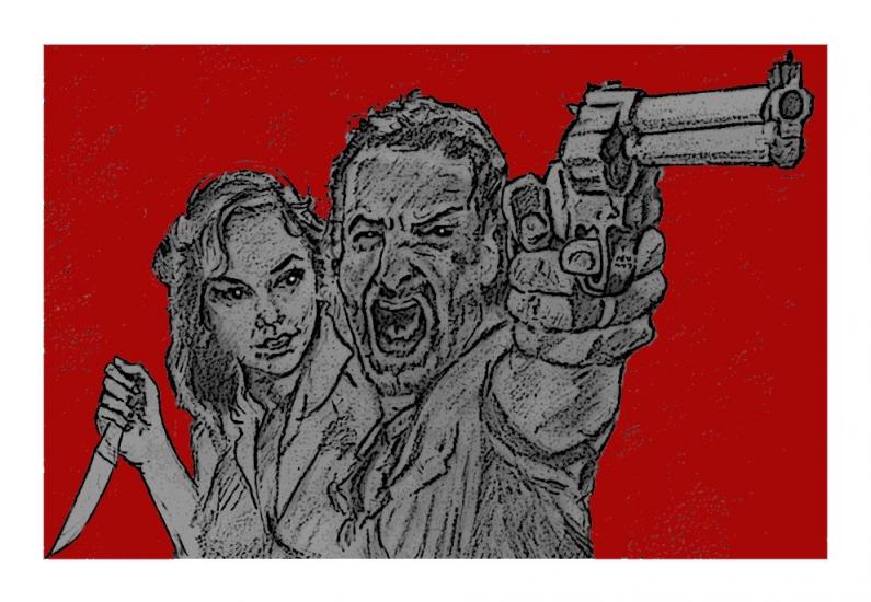 Rick Grimes and Andrea by pencil recreations
