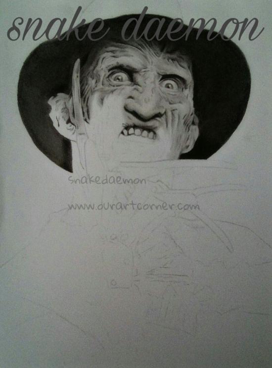 Horror series #1 redraw one true Freddy Krueger