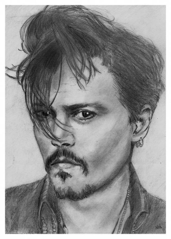 Johnny Depp by pencil recreations