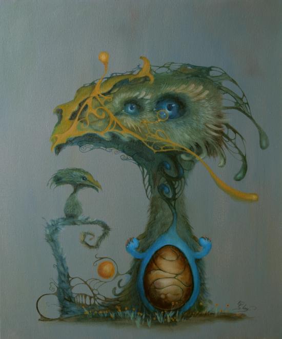 Incubator, Oil on Canvas, 60x50cm,