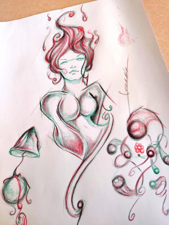 Création au stylo bic