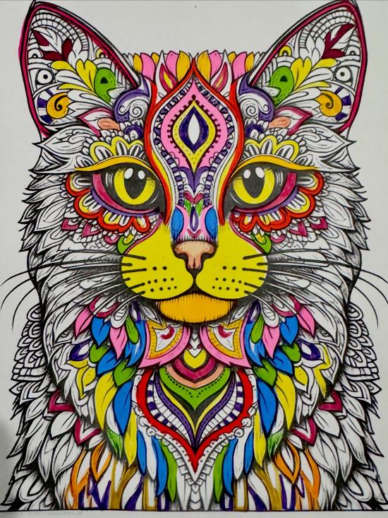 Colourful Cat