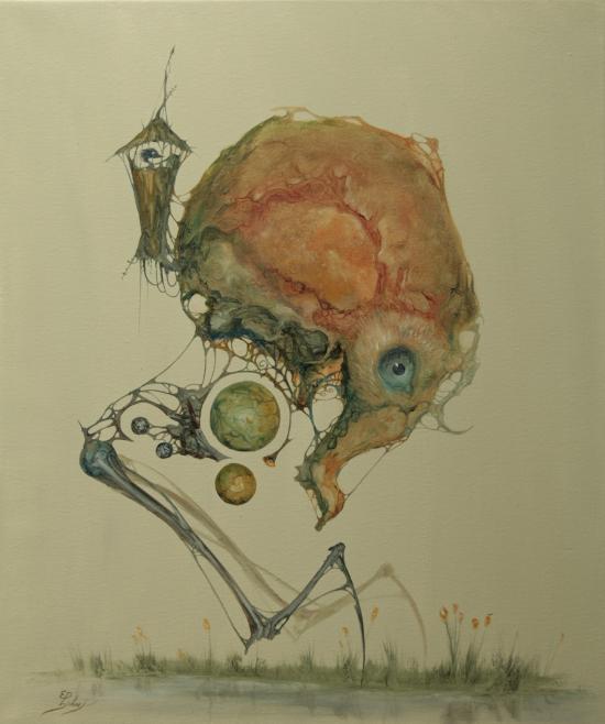 Marshsurfers, Oil on Canvas, 60x50cm,