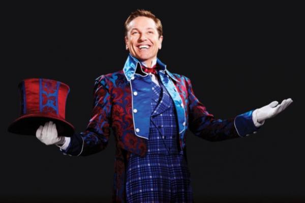 Brian Conley as Barnum at the Bradford Alhambra