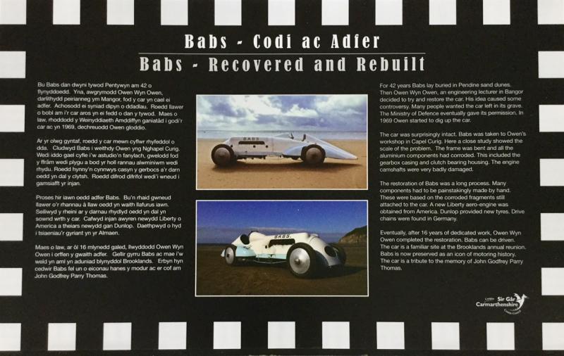 J. G. Parry Jones’ famous Babs world land speed record breaker. Photo by Graham Read