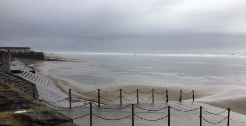The famous Pendine Sands on a cold and wet March day. Photo by Graham Read