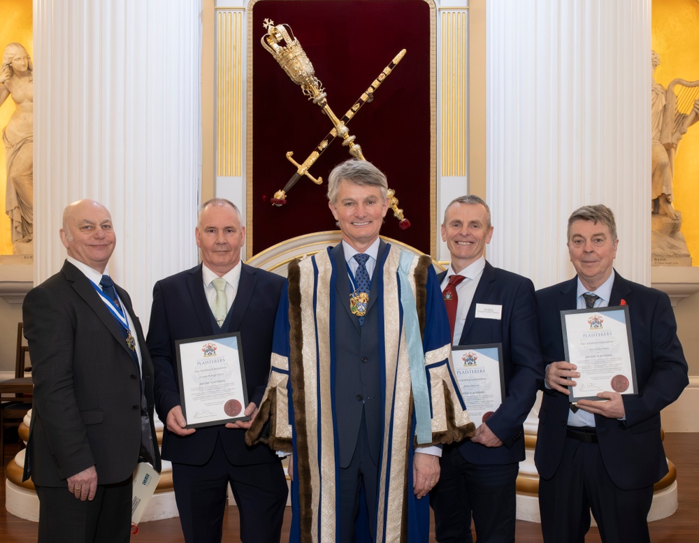Master Plasterers pictured with the Master