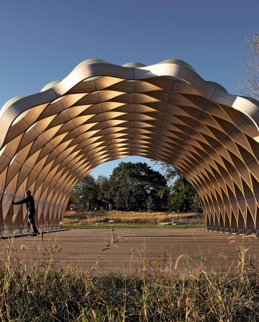 Pavilion on Nature Boardwalk at Lincoln Park Zoo