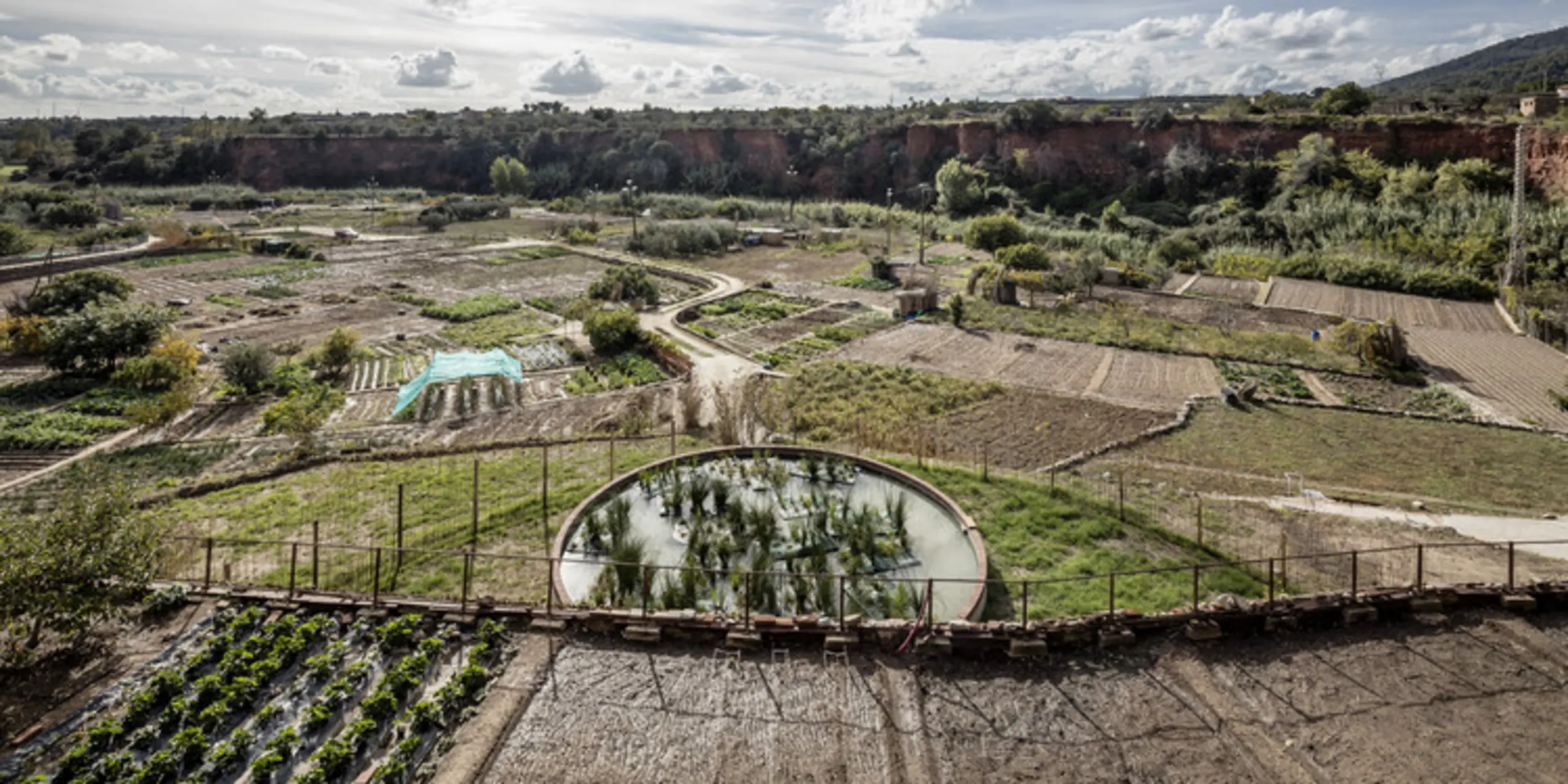 Irrigation System in Las Huertas Termales, Caldes De Montbui, Spain