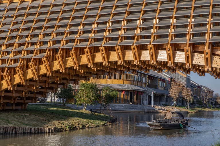 Timber bridge in Jiangmen