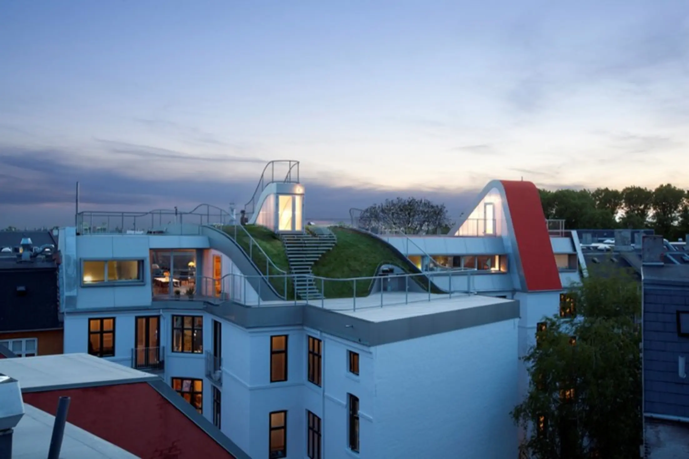Penthouses and Rooftop Terrace, Copenhagen, Denmark