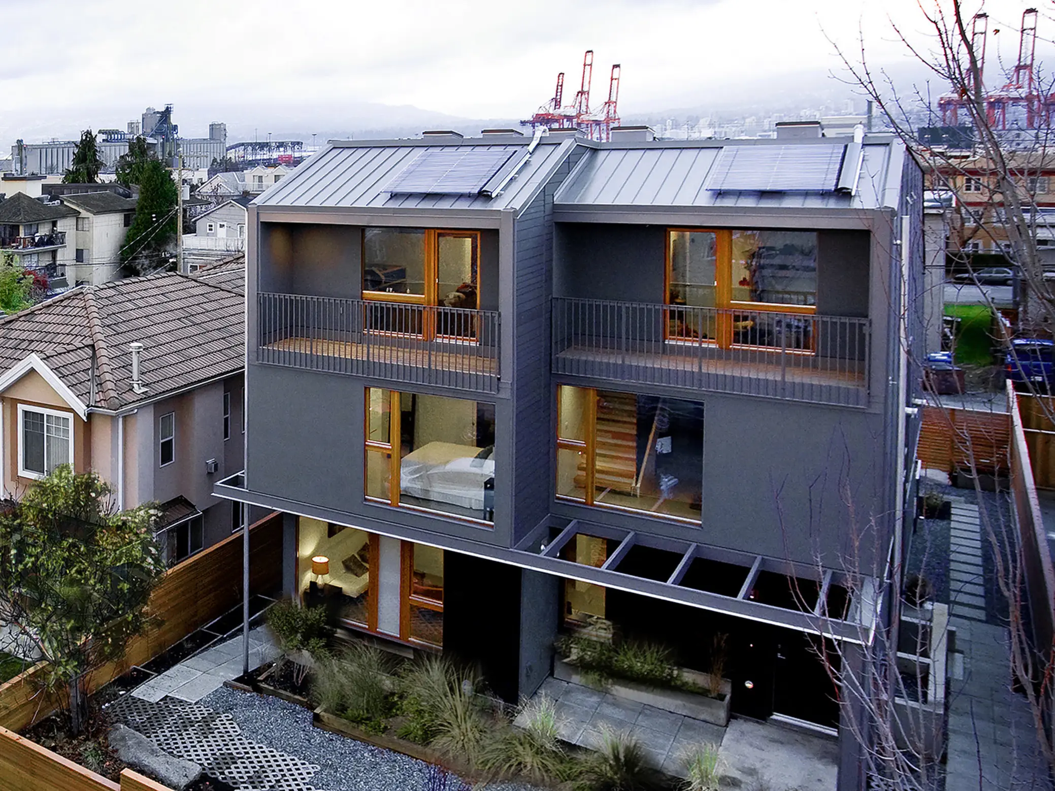 Ecological Densification Four Townhouses, Vancouver