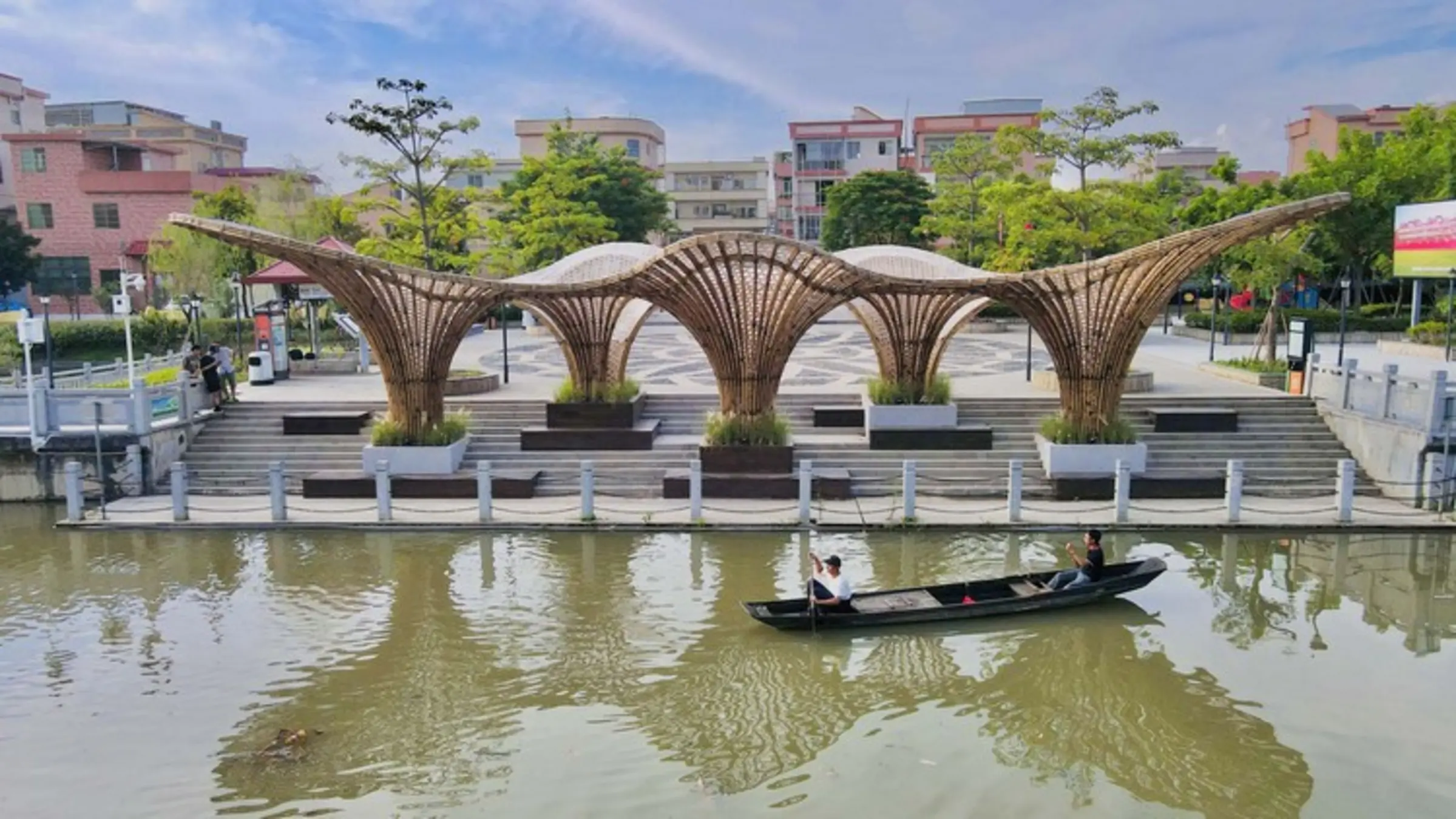 Huanglong Waterfront Bamboo Pavilion, Foshan, China