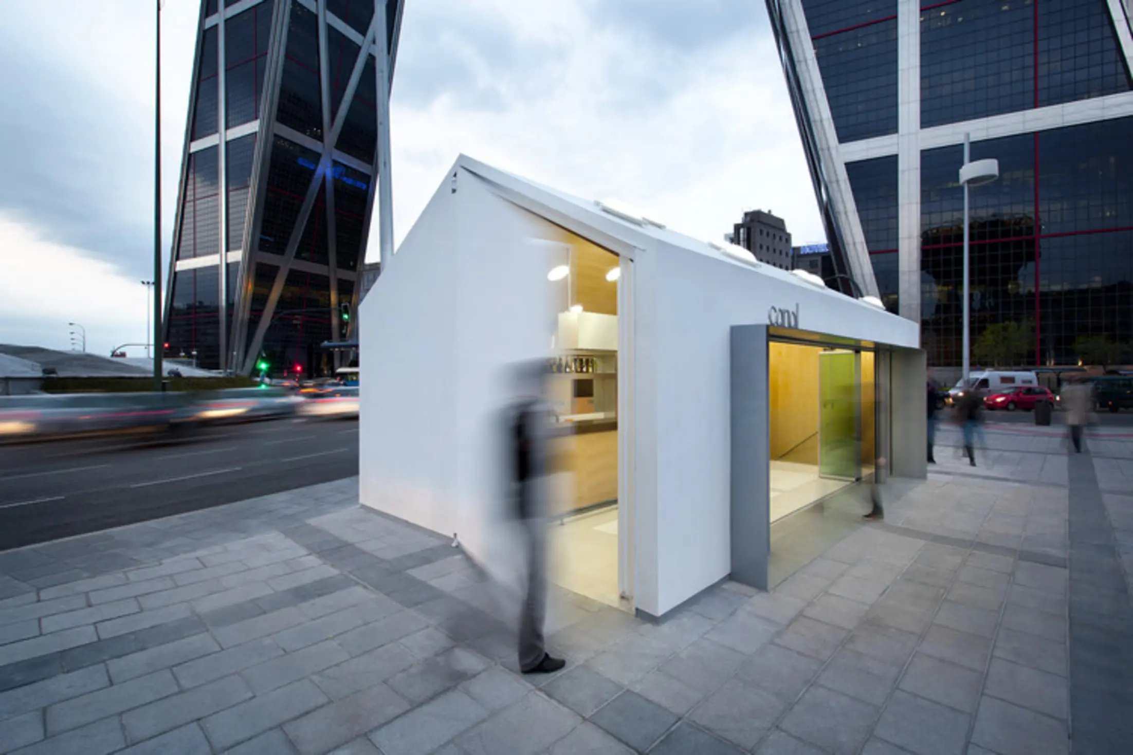 Meeting bar Plaza Castilla, Madrid, Spain