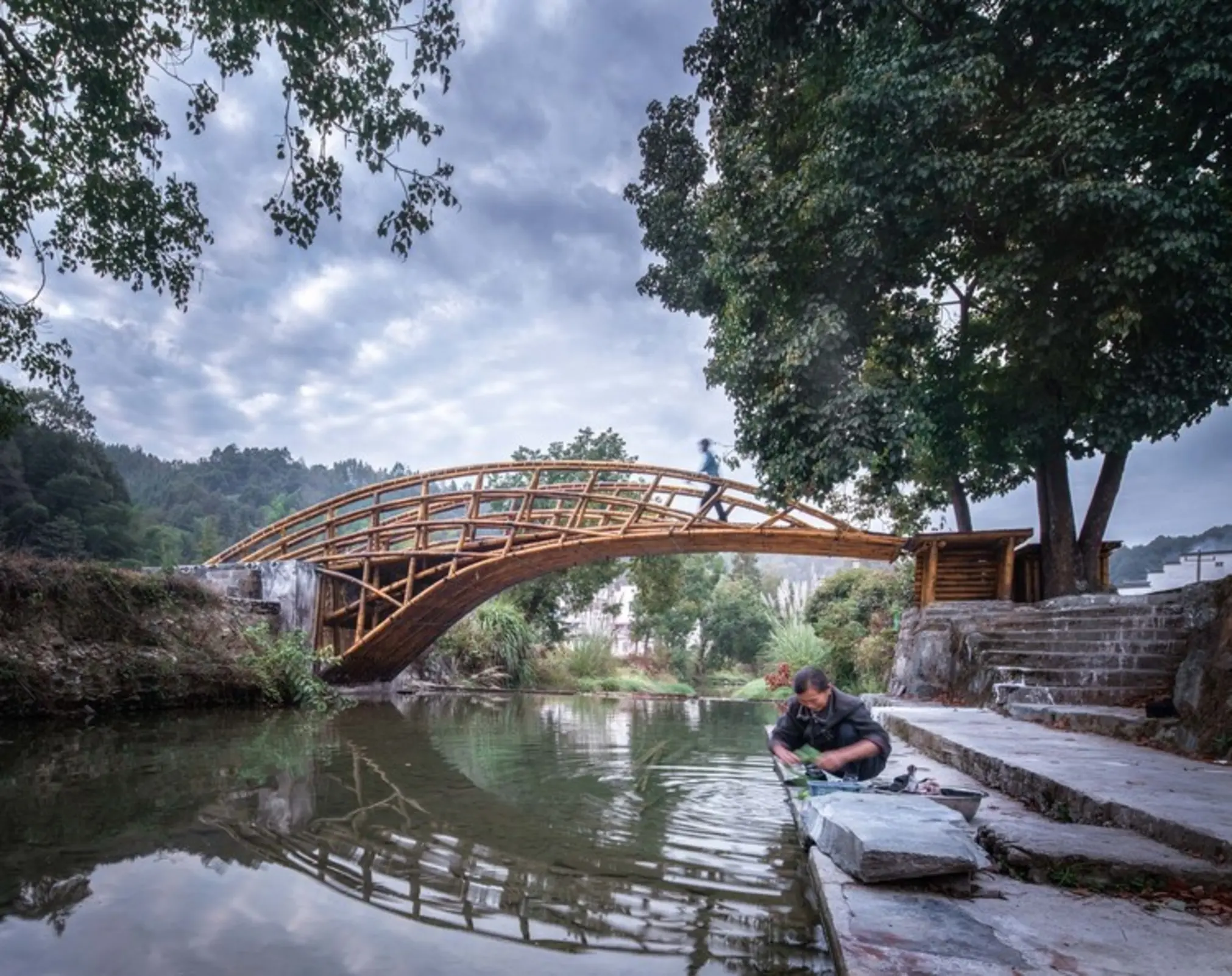Bambow Bridge, Huangshan, China