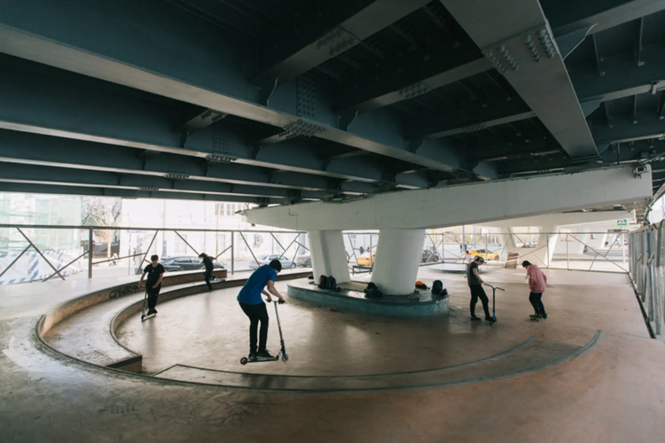 A Skate-spot near the Krymsky overpass, Moscow