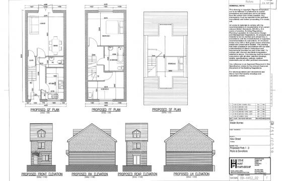 Plot of land available with planning permission for 8 dwellings.The lan photo