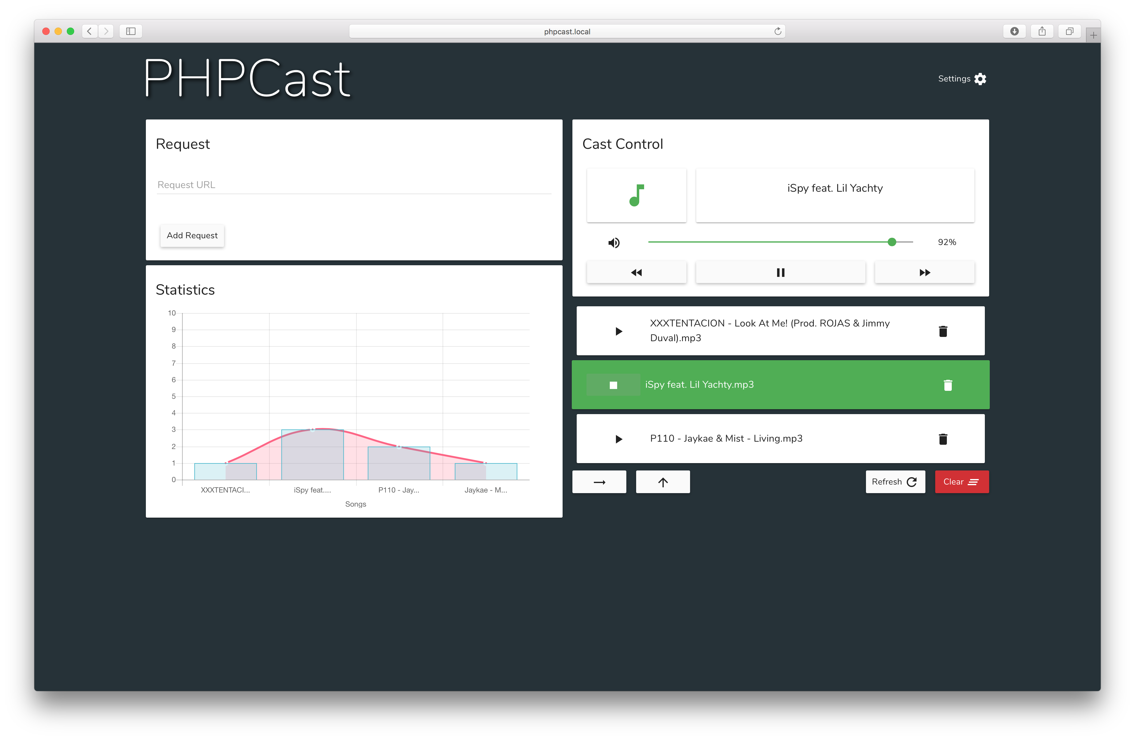 PHPCast Frontend Alt PHPCast