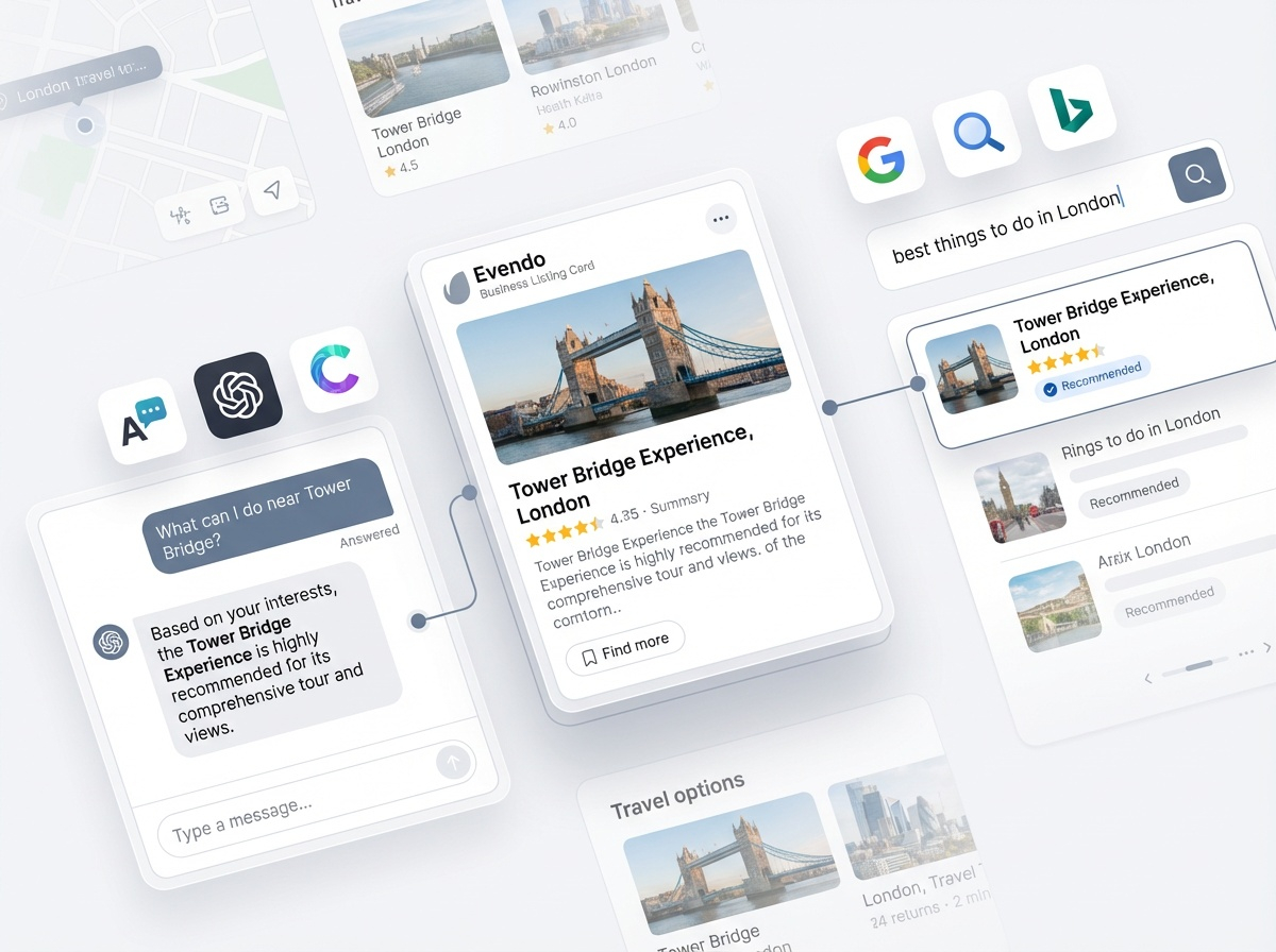 A business being surfaced through AI tools and search engines