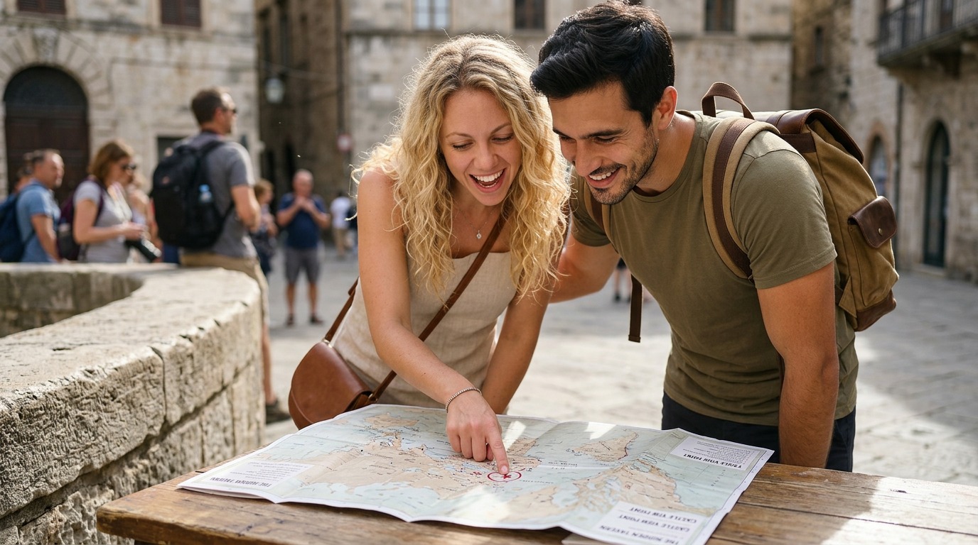 A business owner editing profile details, descriptions, opening hours, and venue information