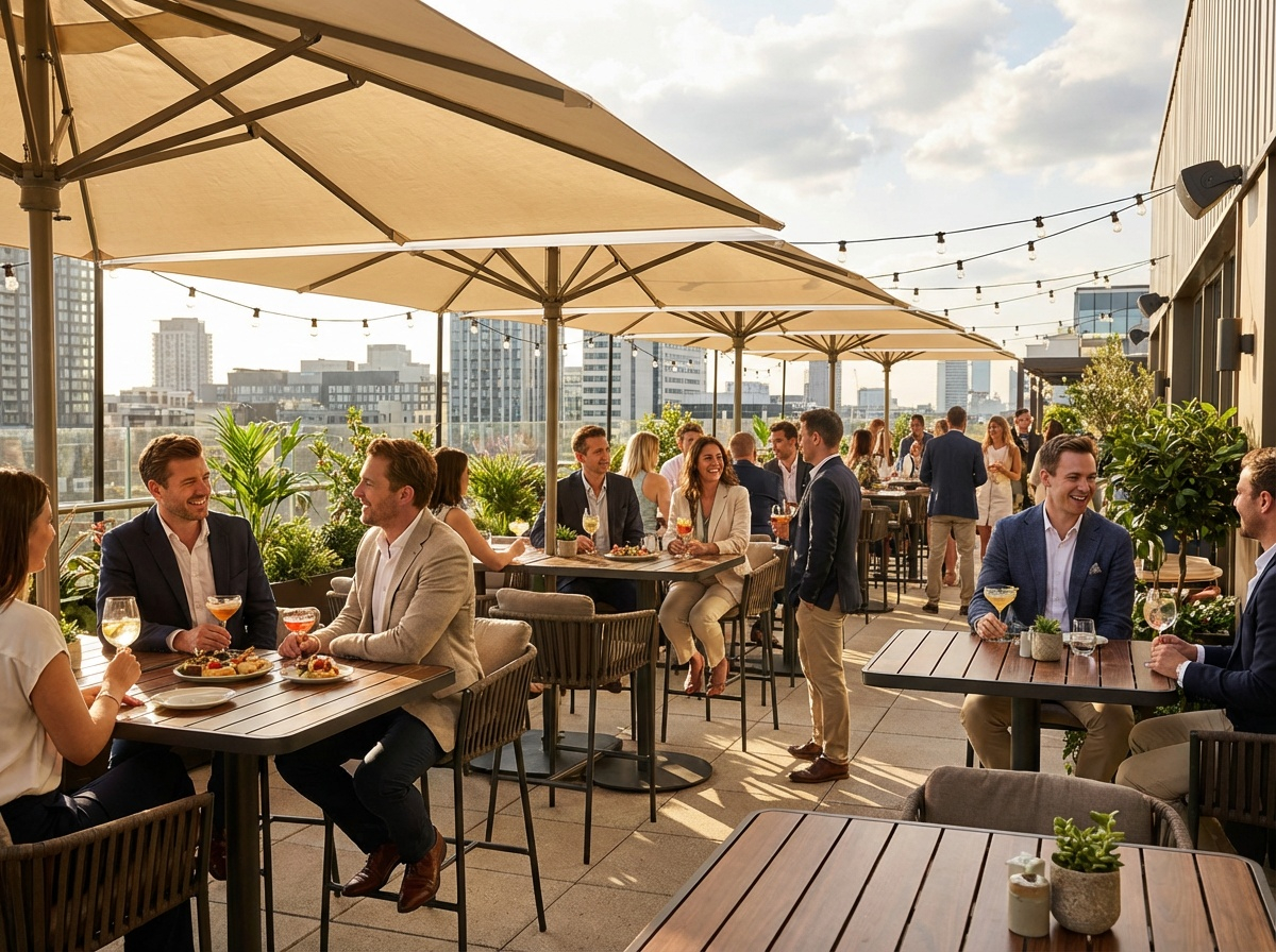 A nightlife business presence with bold imagery, clear details, and strong visual presentation