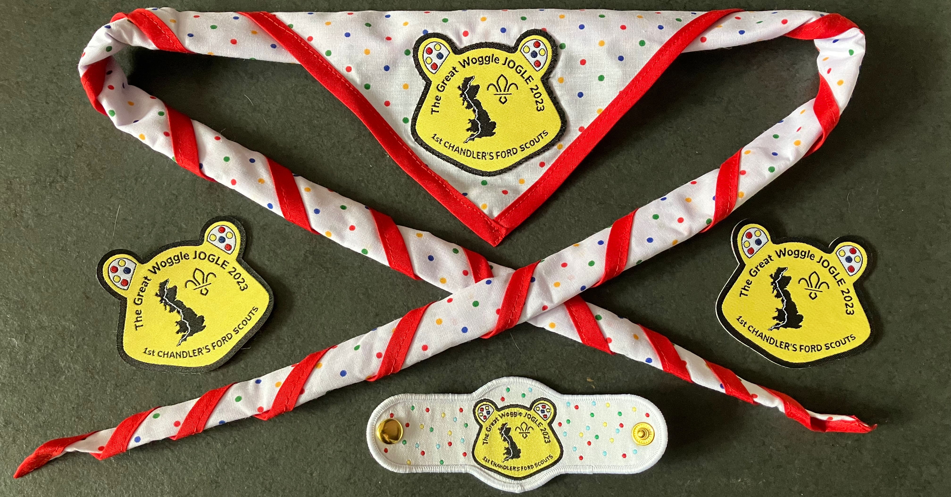 Badges, Woggles and Neckers!