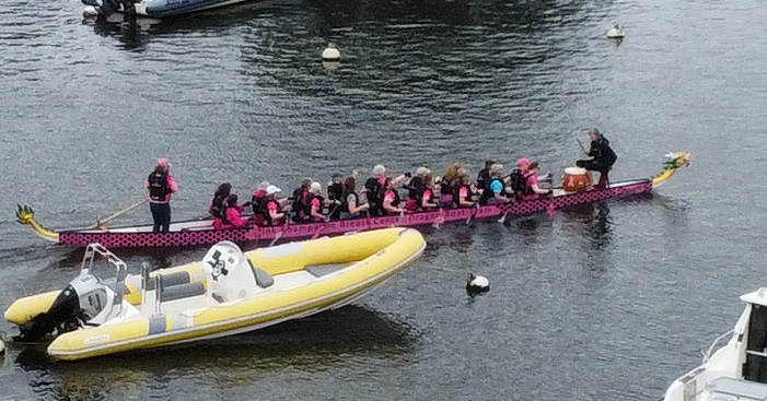 Lois’s marathon dragon boat paddle