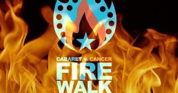 Luspinda walks on fire for Cabaret Vs Cancer