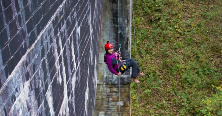 Noah’s abseiling challenge