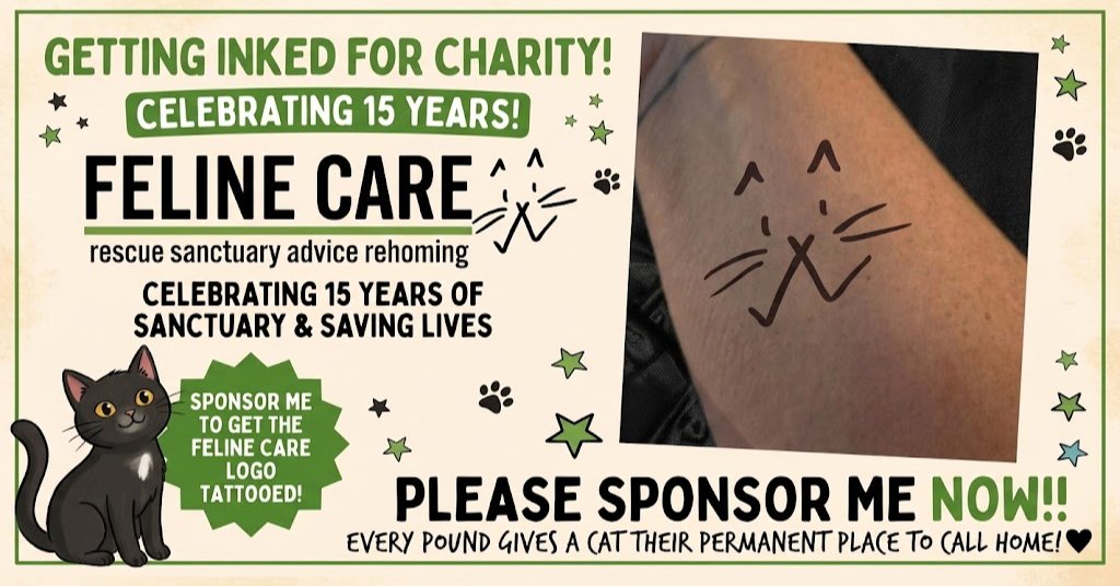 Getting Inked for Feline Care! 🐾