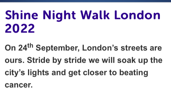 Lisa Johnson - shine night walk