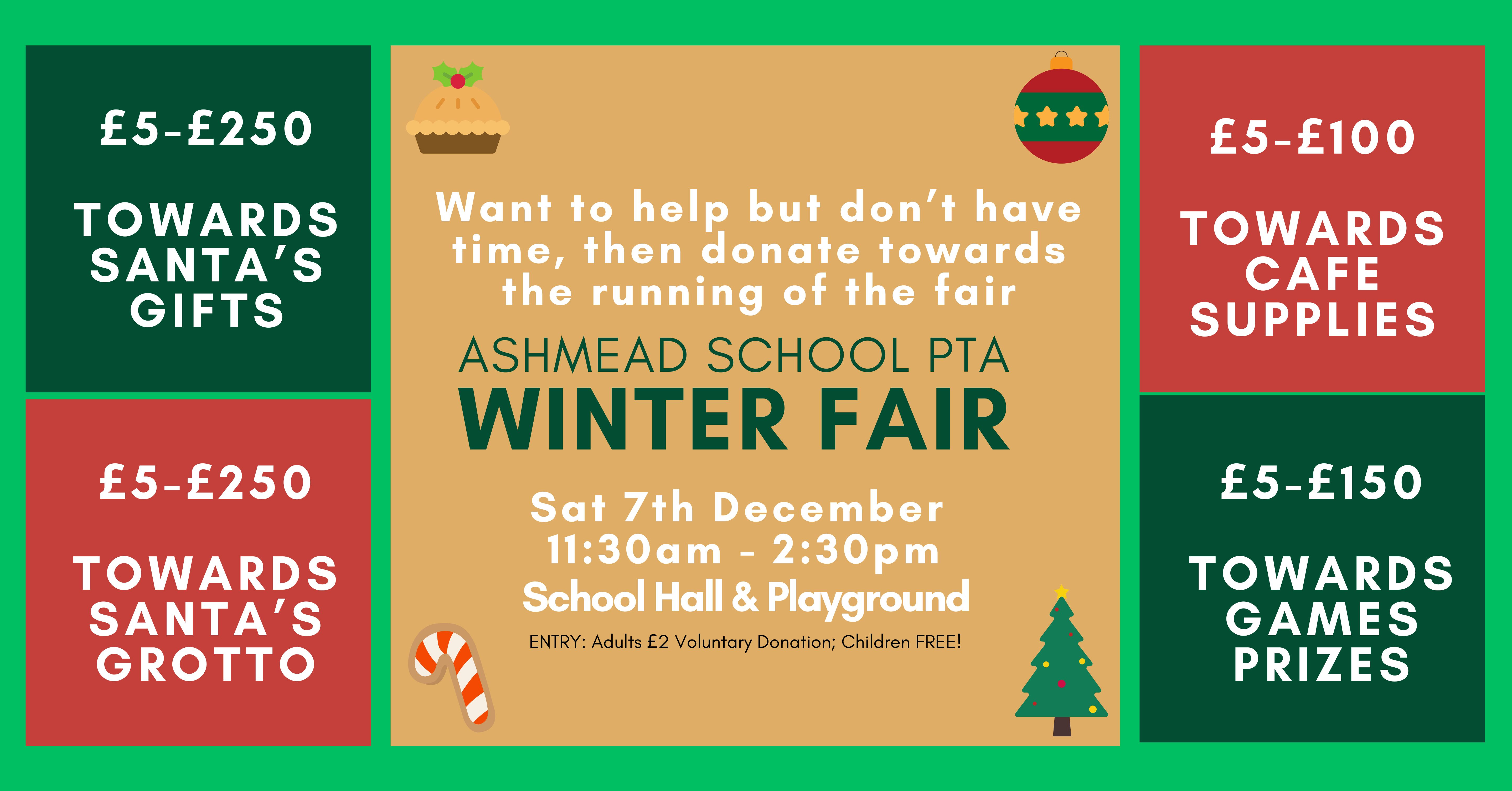 Ashmead PTA Winter Fair 2024