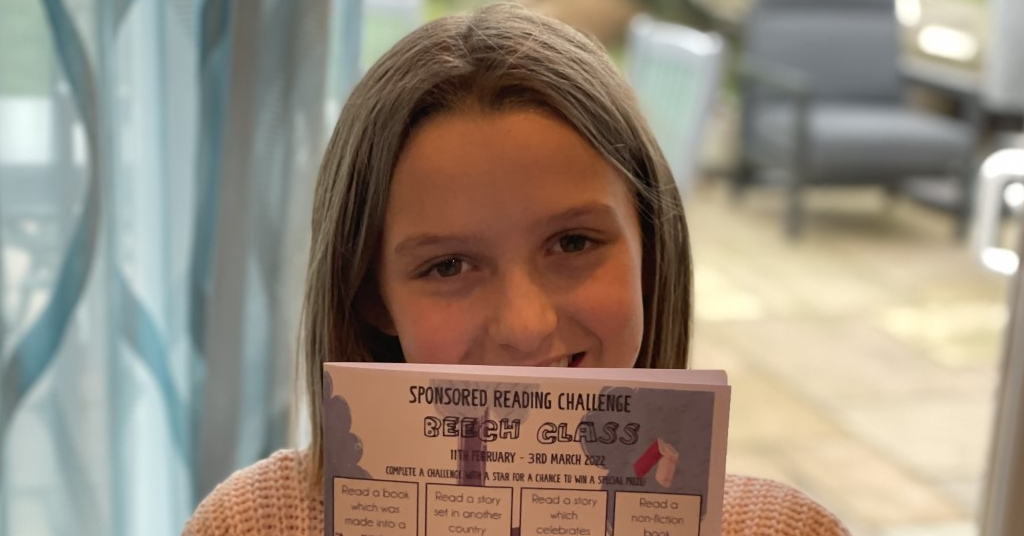Lizzie's Sponsored Reading Challenge