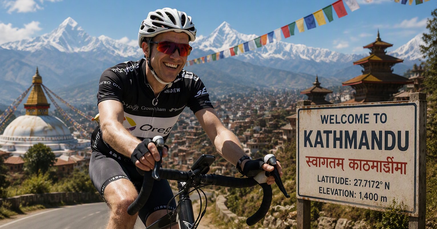 Andrew's cycling 800miles to Kathmandu