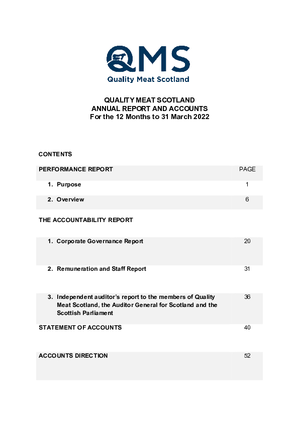 Annual Report and Accounts 2021 2022