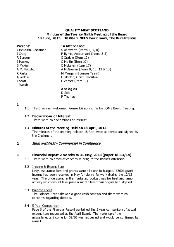 Minutes Board Meeting 13 Jun