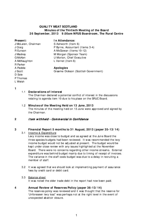 Minutes Board meeting 26 Sept