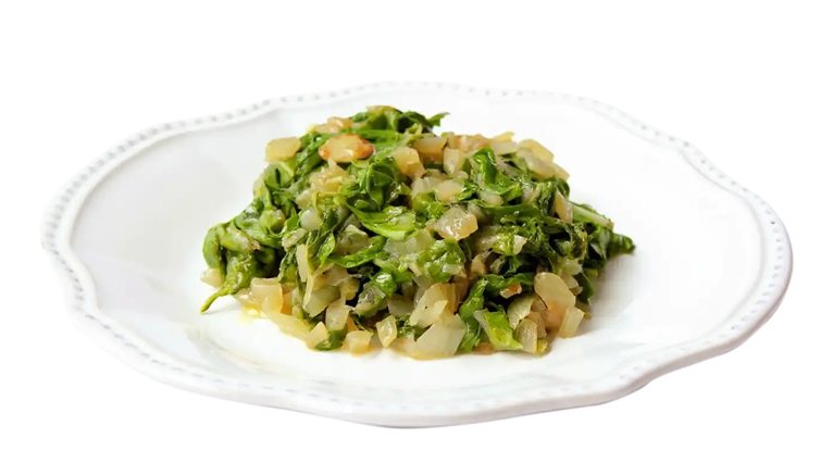 ACELGAS SALTEADAS CON AJILLO Y JAMÓN 300g