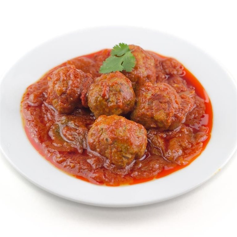 Albóndigas de pollo con tomate keto