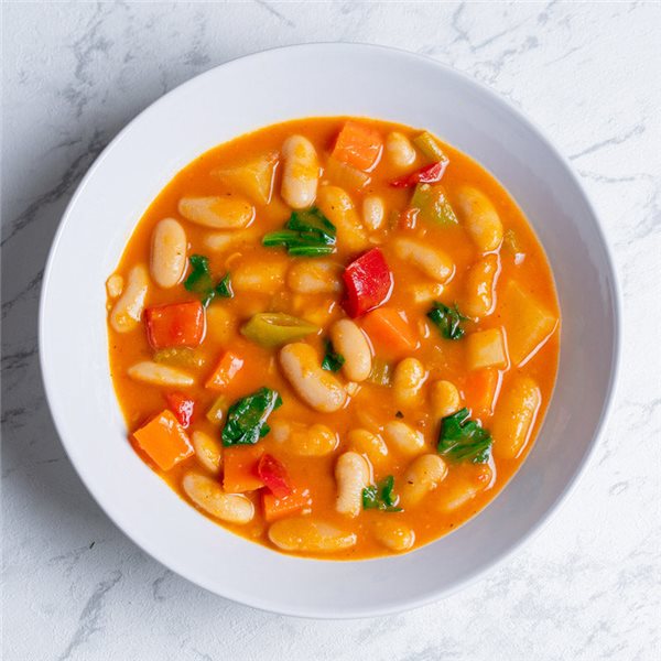 Alubias con verduras-lateral