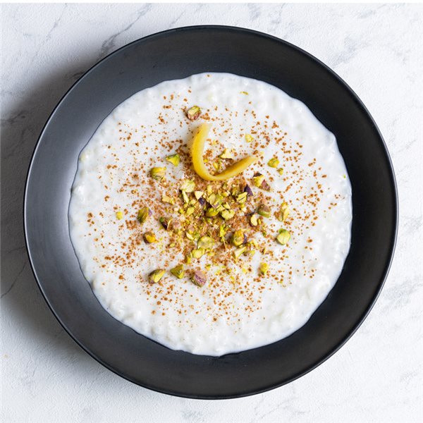 Arroz con leche de coco y pistacho-detalle