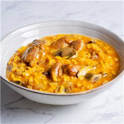 Arroz de magro y setas