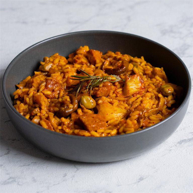 Arroz de presa y alcachofa