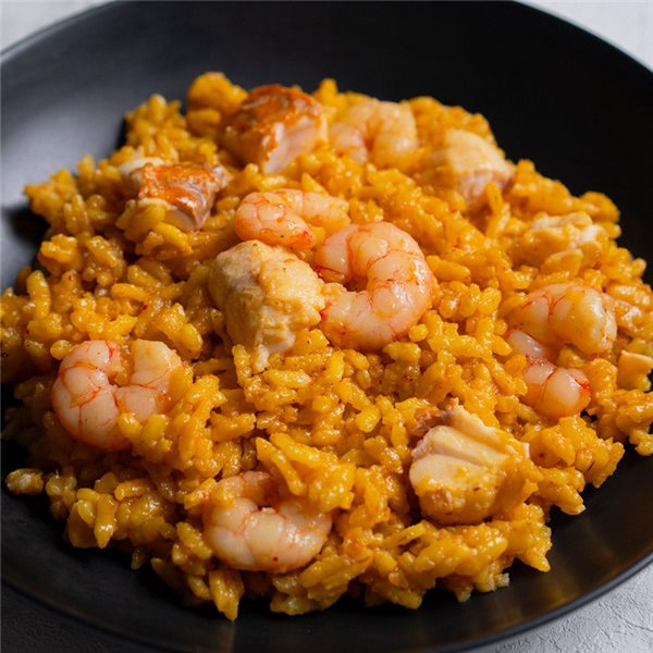 Arroz de atún y gamba-detalle