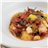Asadillo de pimientos asados con bacalao y mango-detalle