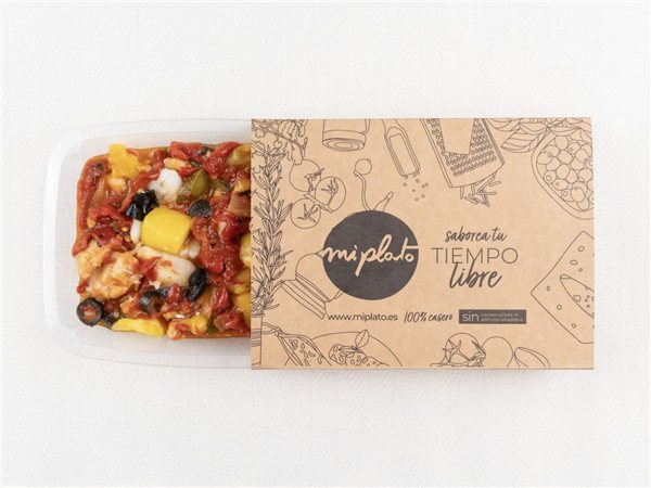 Asadillo de pimientos asados con bacalao y mango-lateral
